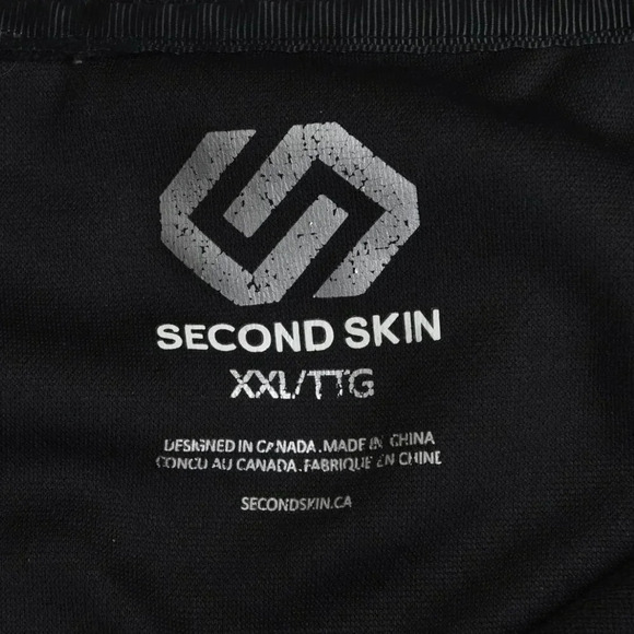 Second Skin Hydrawick1/4 Zip Sweatshirt Tech Jacket Black Gray Size XXL - Picture 6 of 10